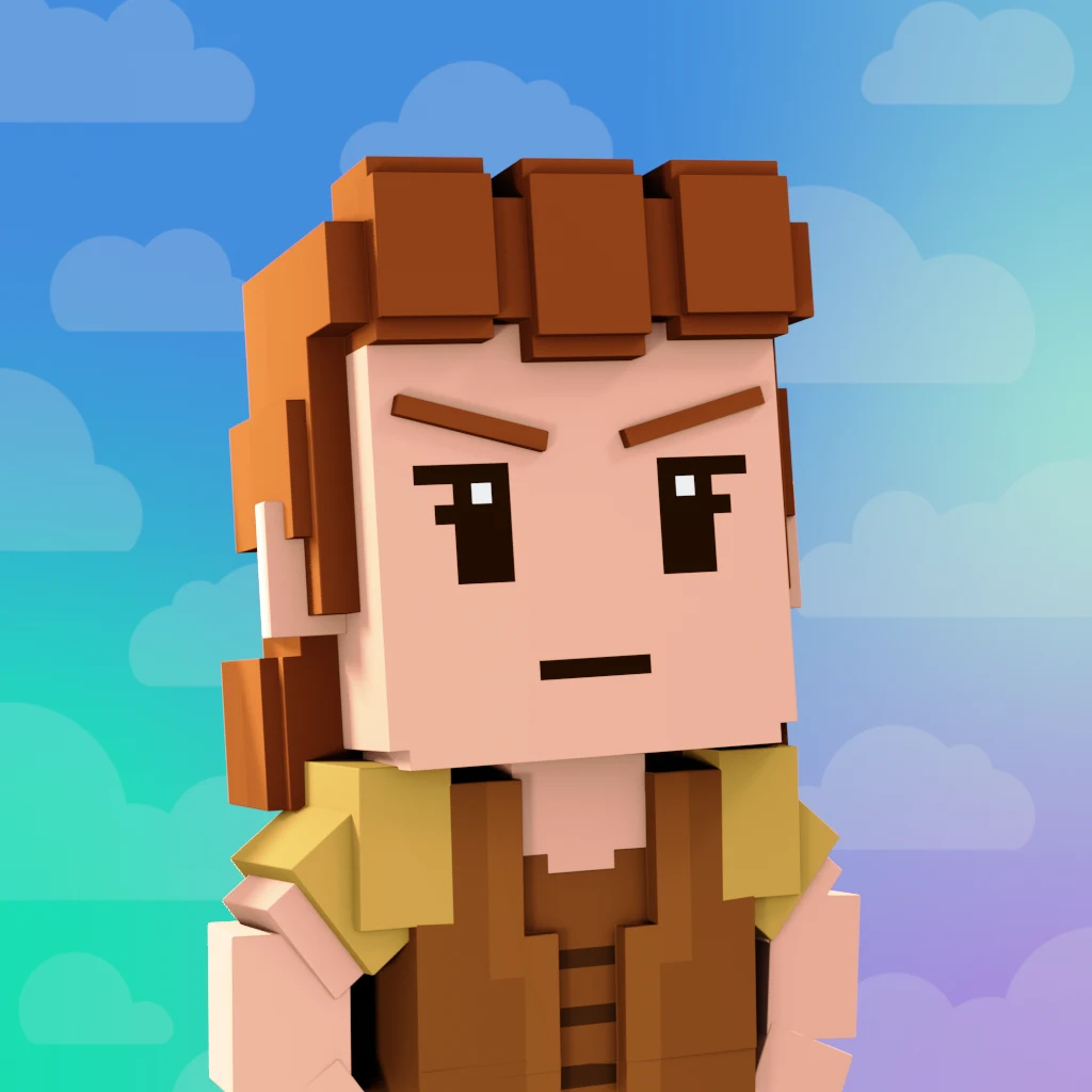Pirate #6918 voxel render