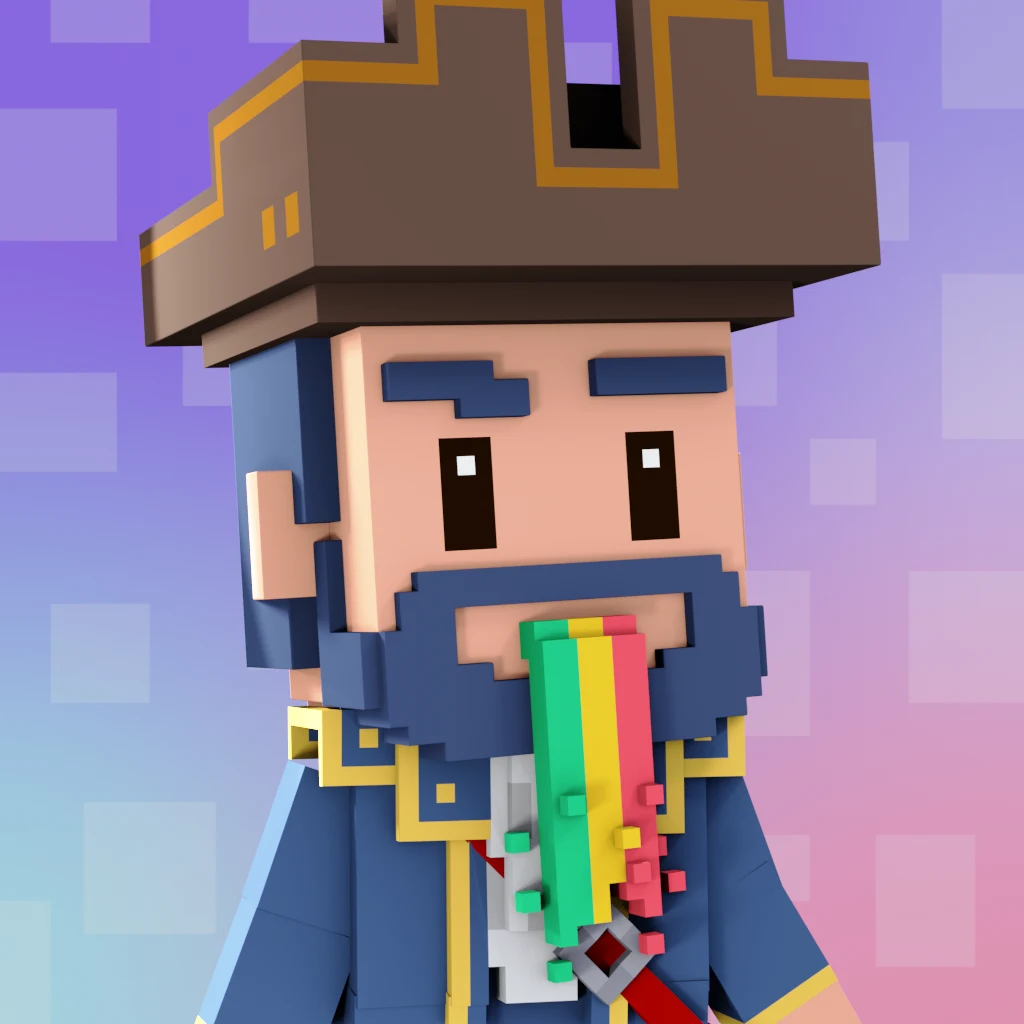 Pirate #6925 voxel render