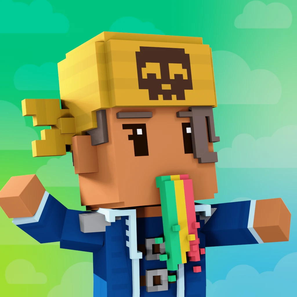 Pirate #6927 voxel render