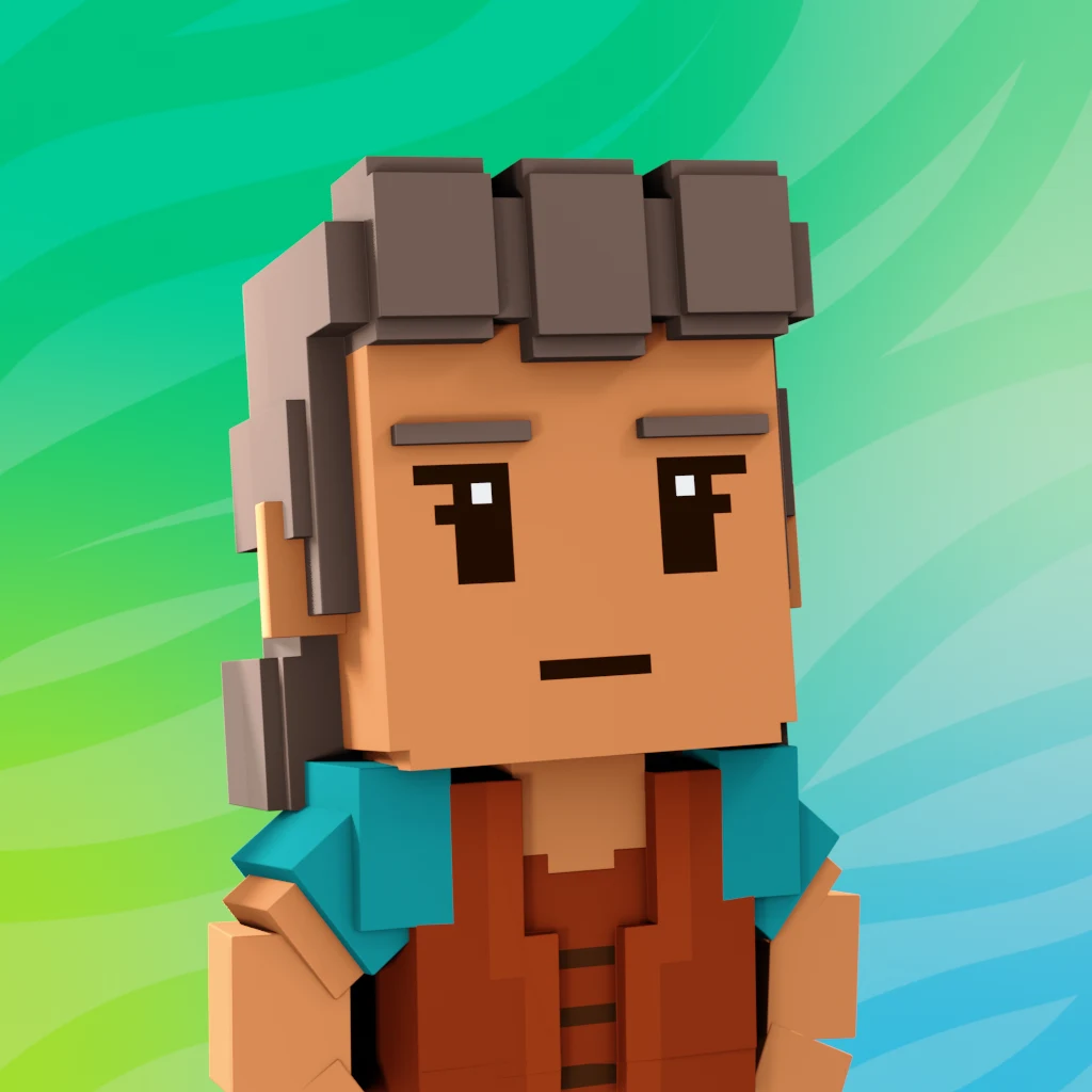 Pirate #693 voxel render