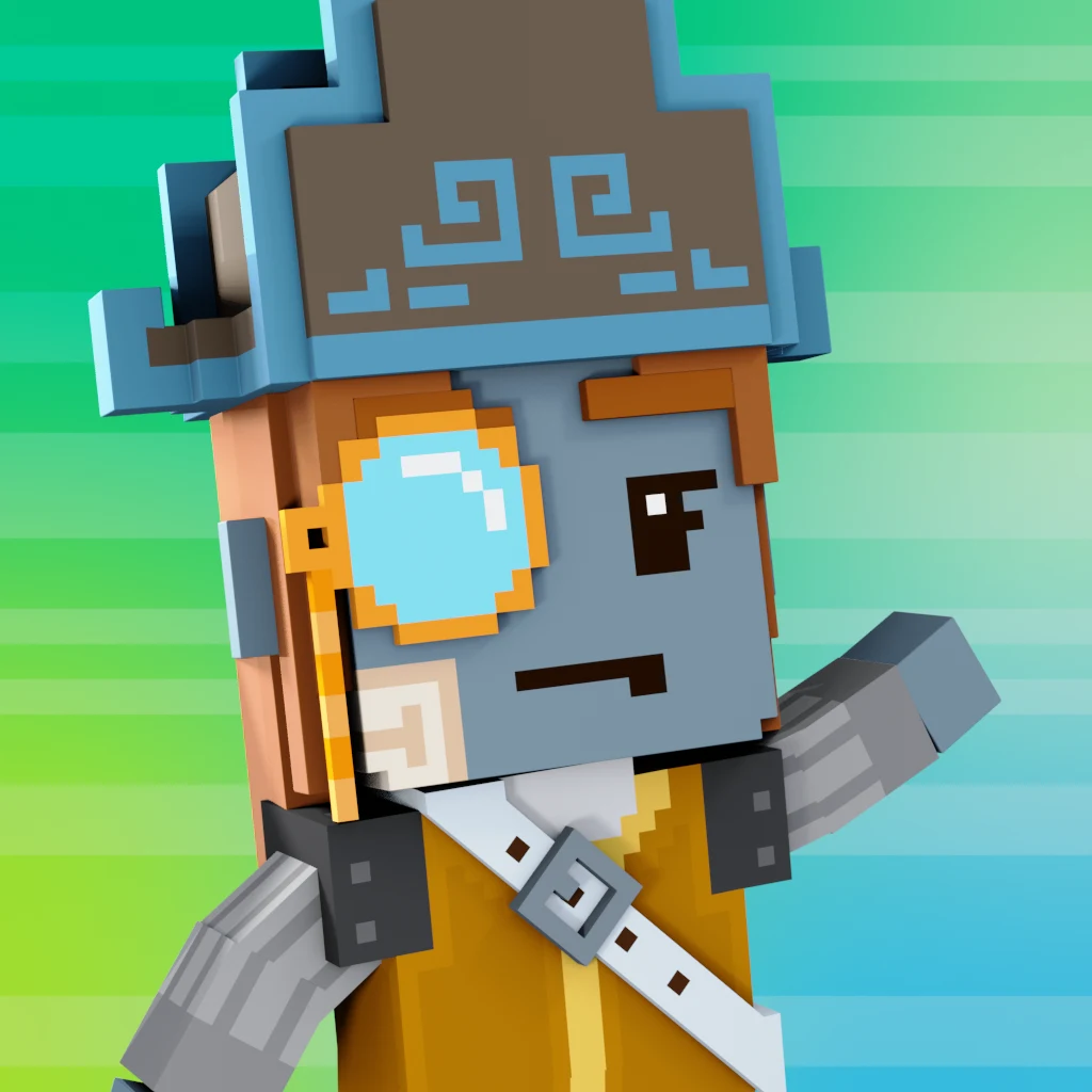 Pirate #6932 voxel render