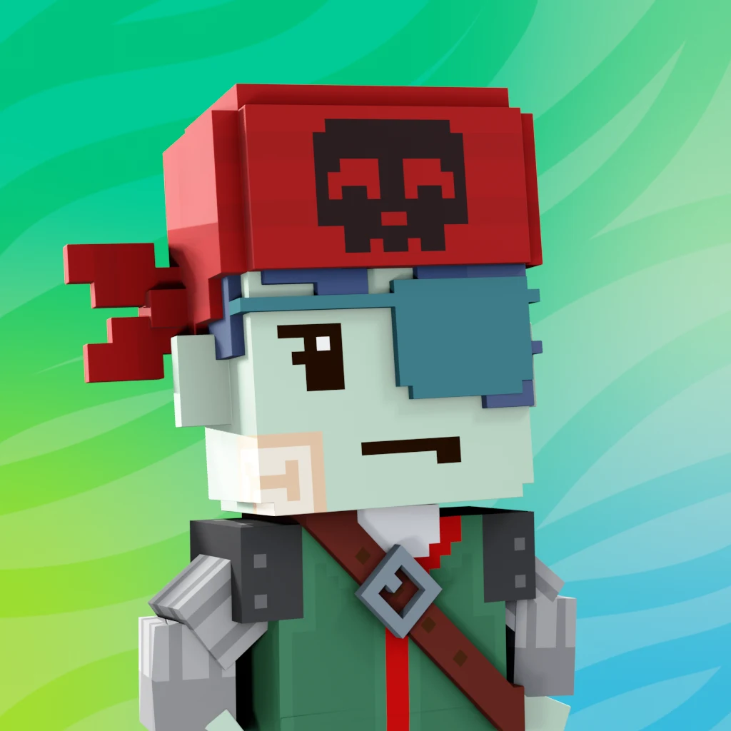 Pirate #6933 voxel render