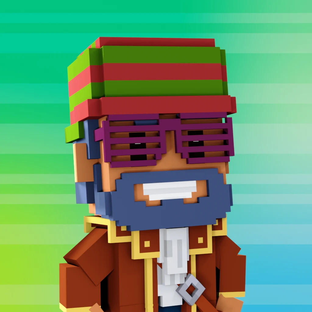 Pirate #6934 voxel render