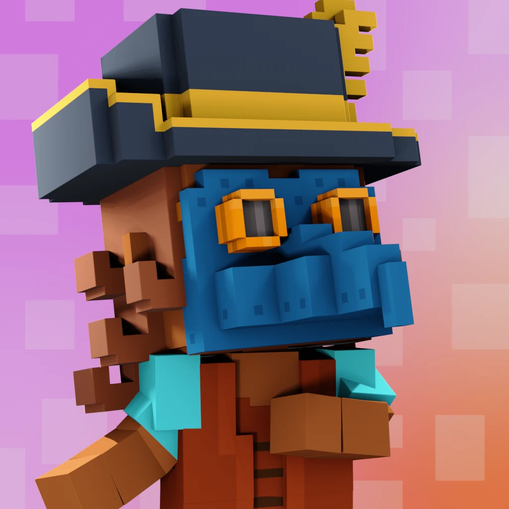 Pirate #6935 voxel render