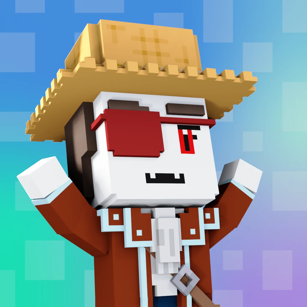 Pirate #6937 voxel render
