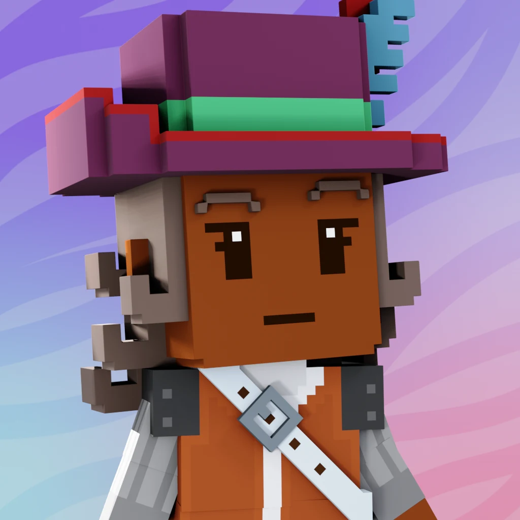 Pirate #6938 voxel render