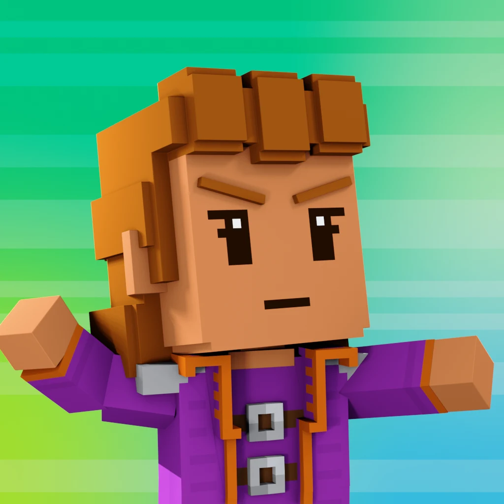 Pirate #6939 voxel render