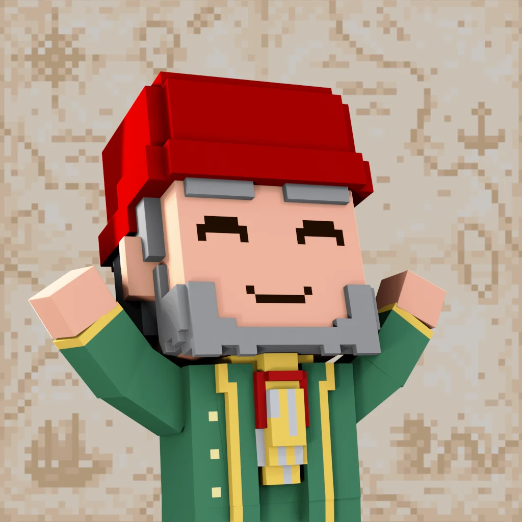 Pirate #6941 voxel render