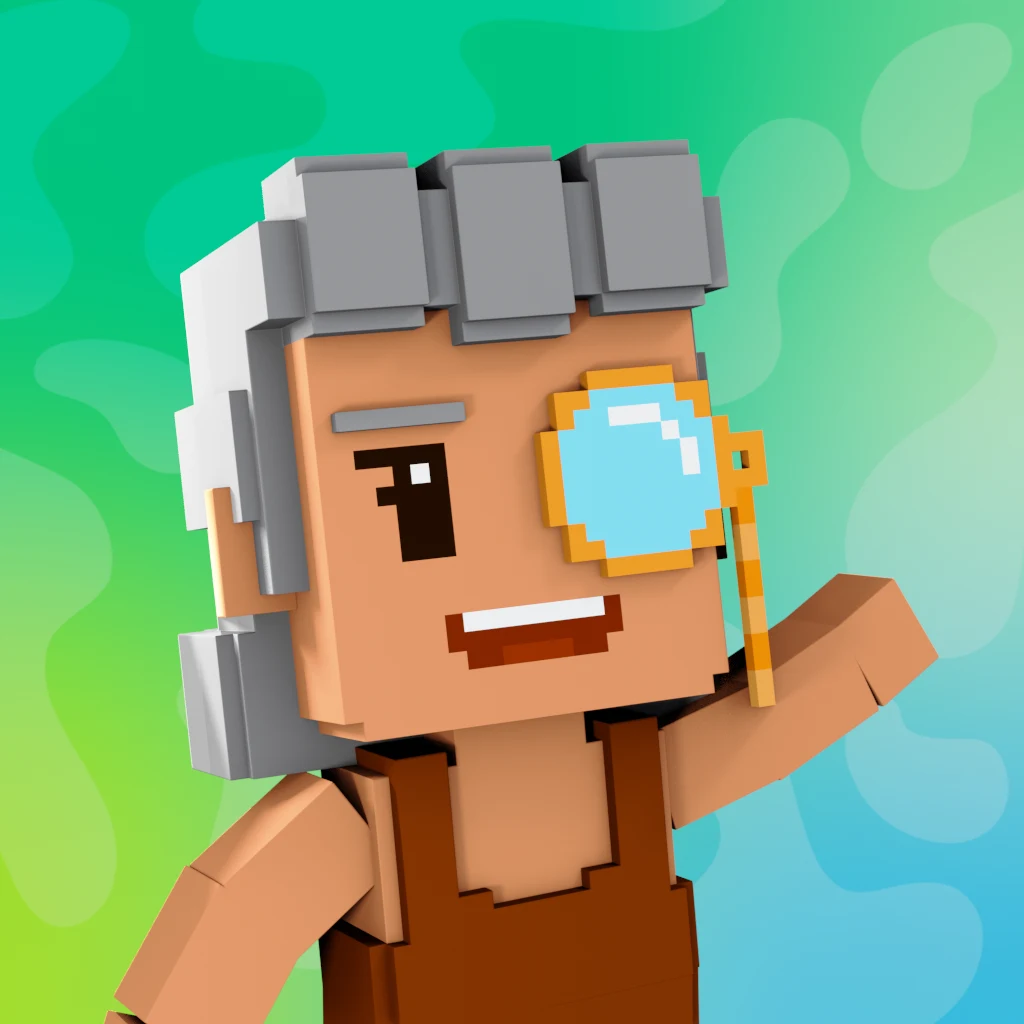 Pirate #6942 voxel render