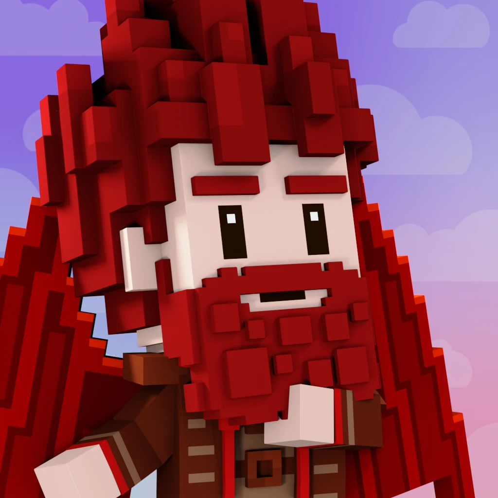 Pirate #6945 voxel render