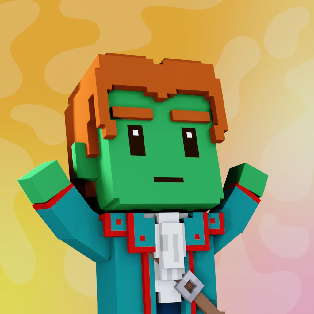 Pirate #6950 voxel render