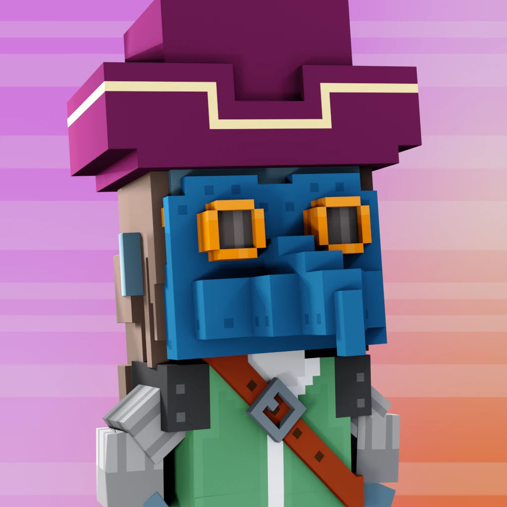 Pirate #6956 voxel render