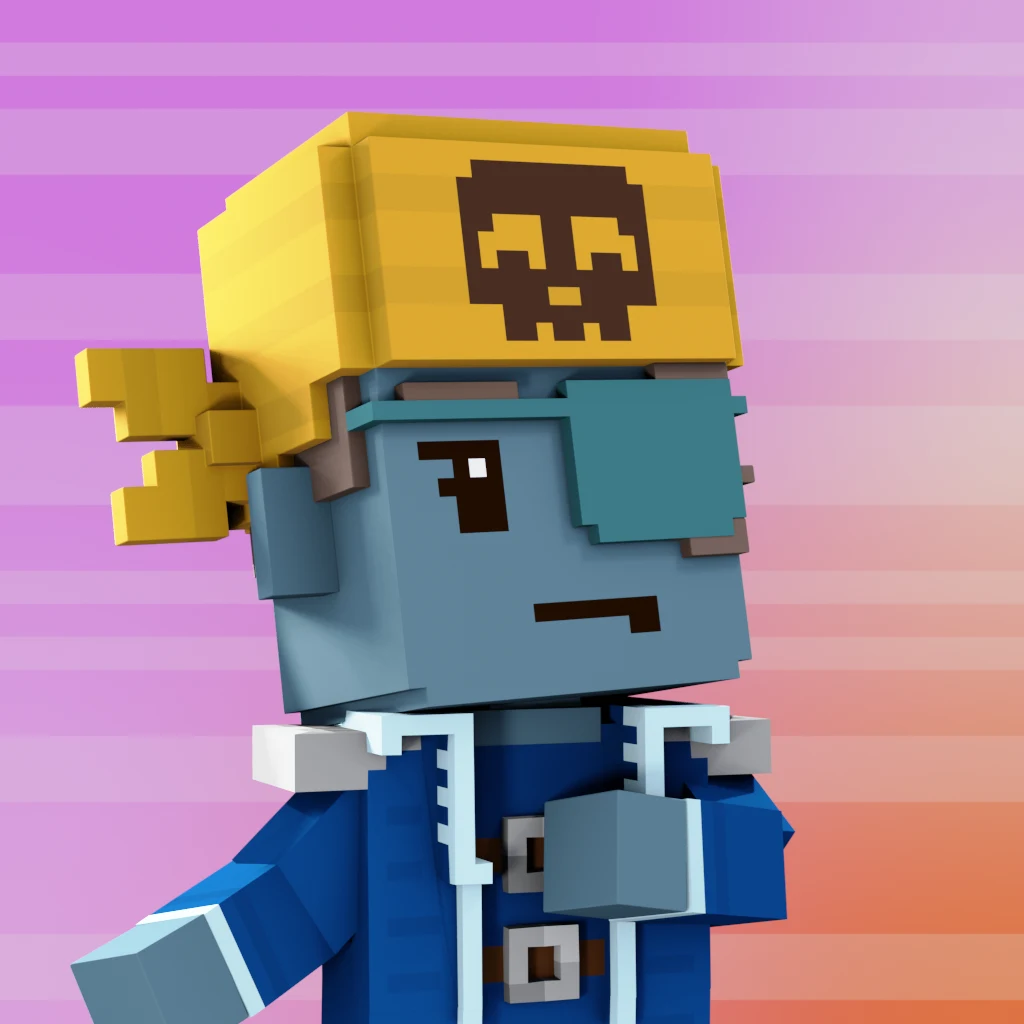 Pirate #6974 voxel render