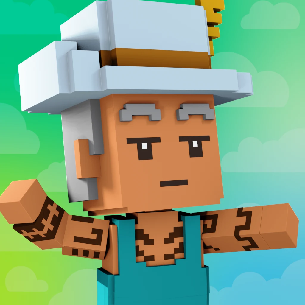 Pirate #6977 voxel render