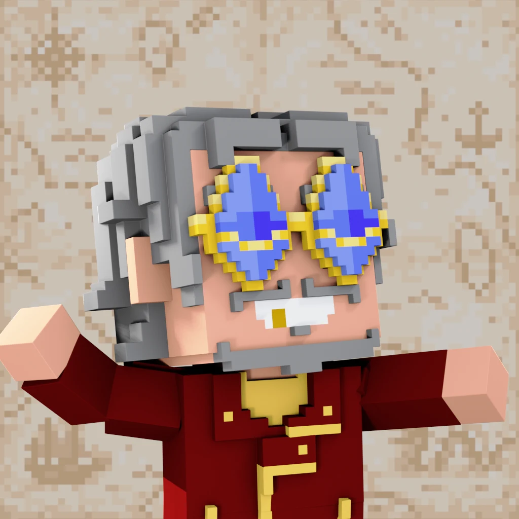 Pirate #6980 voxel render