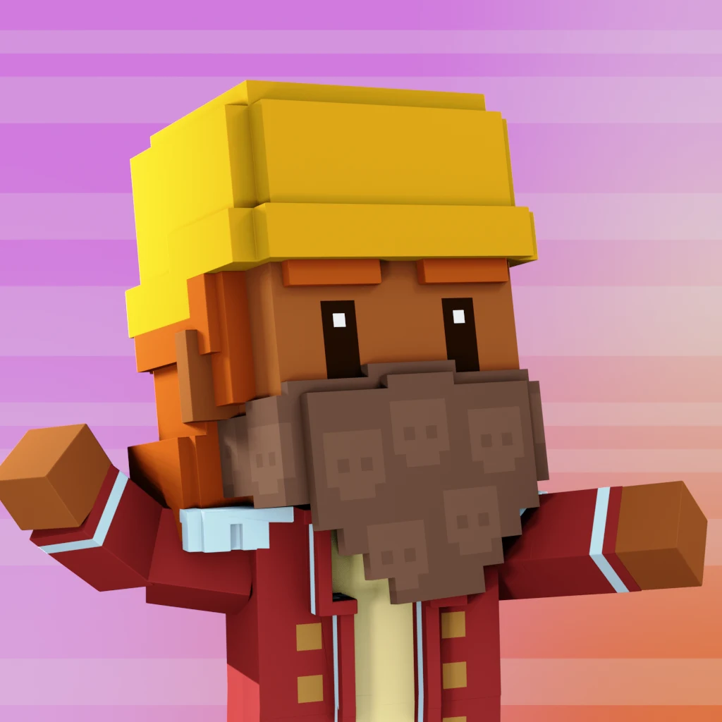 Pirate #6984 voxel render