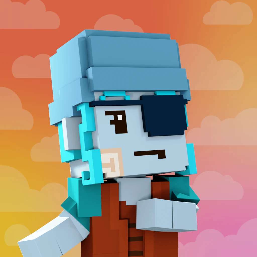 Pirate #6985 voxel render