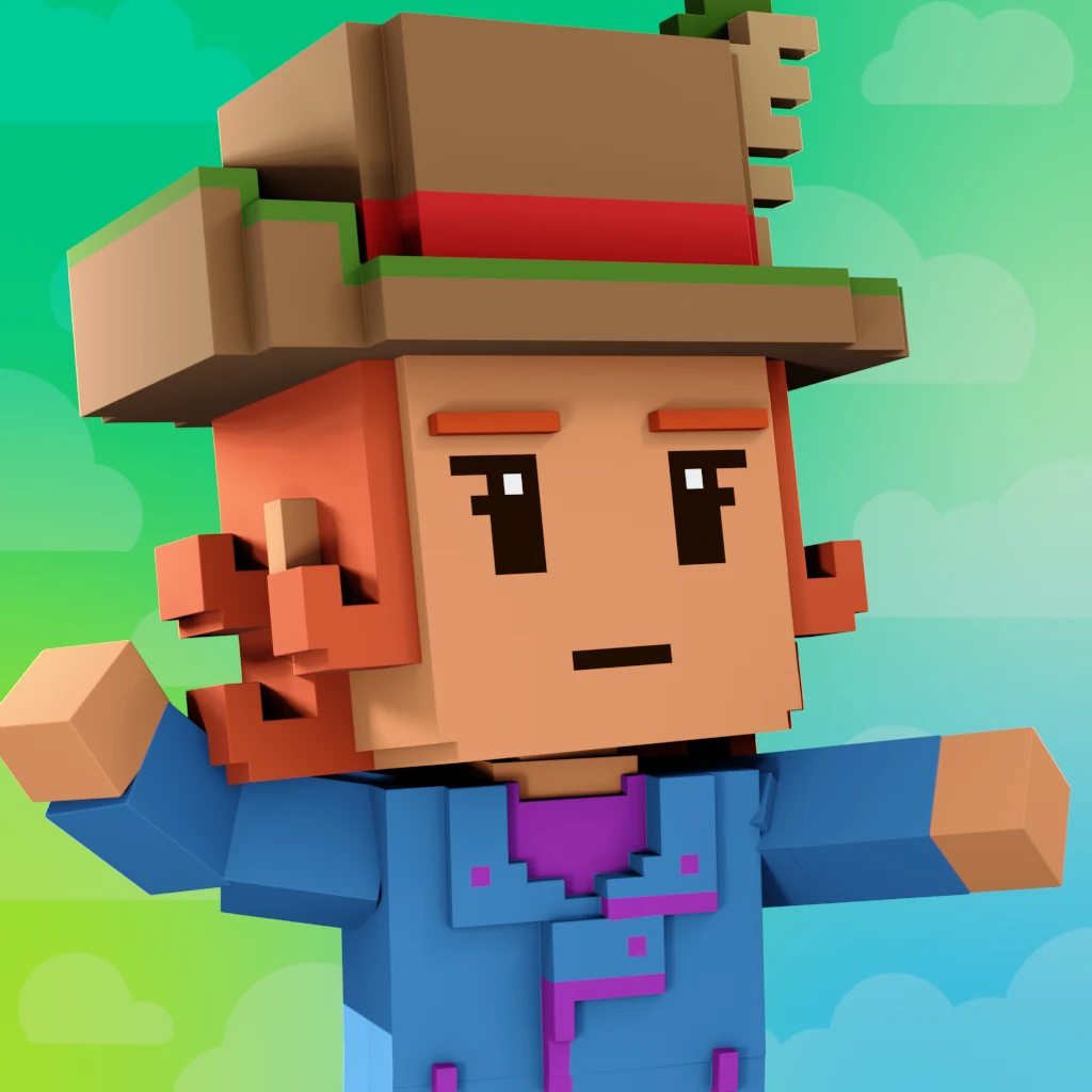 Pirate #6988 voxel render