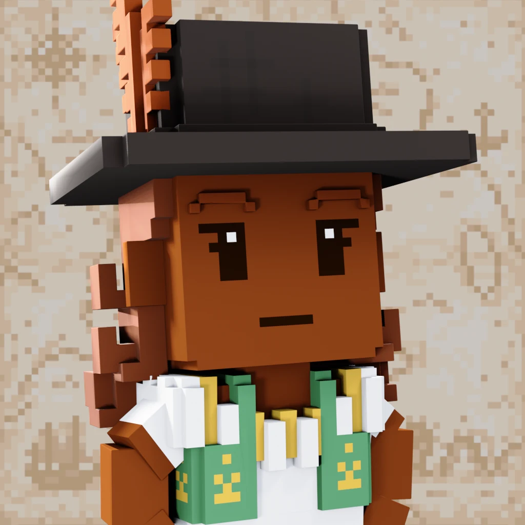 Pirate #6989 voxel render