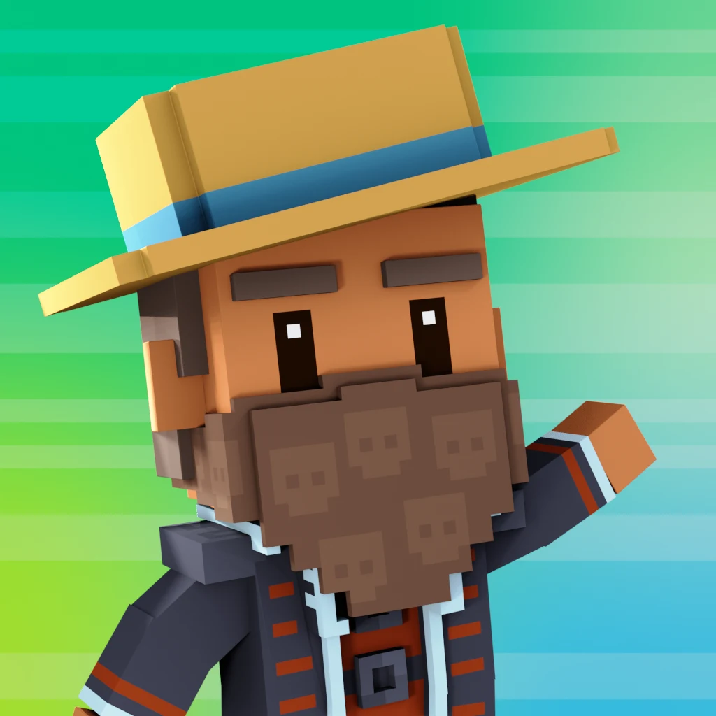 Pirate #6990 voxel render