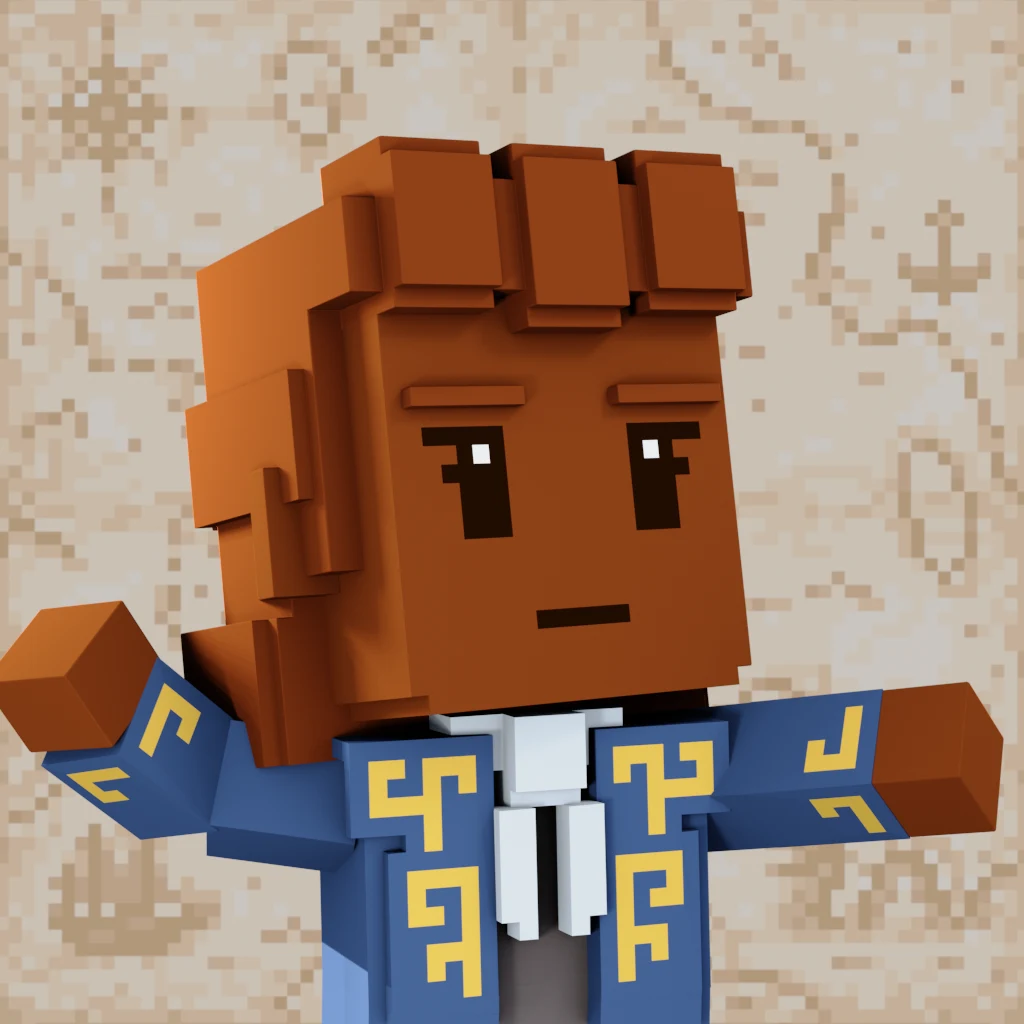 Pirate #6994 voxel render