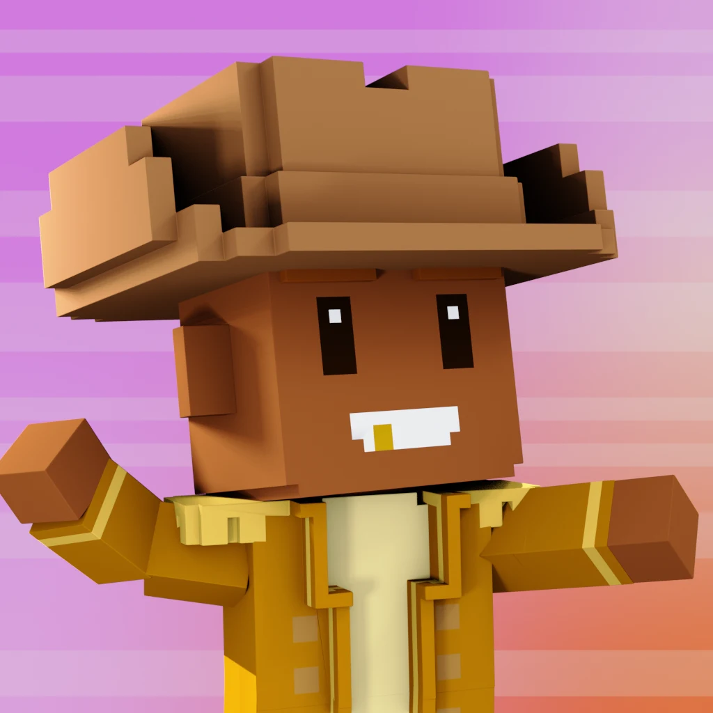 Pirate #6997 voxel render