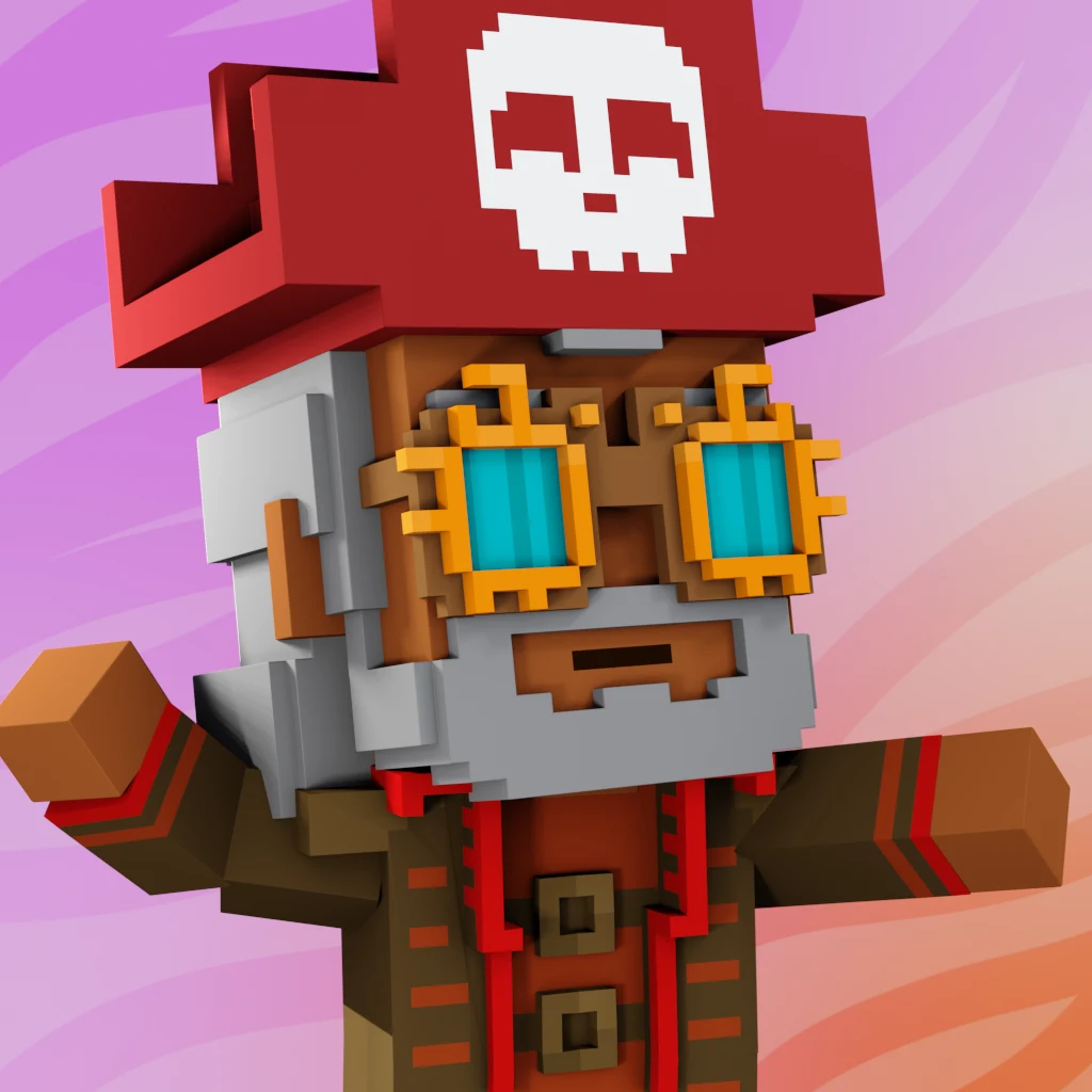 Pirate #6998 voxel render