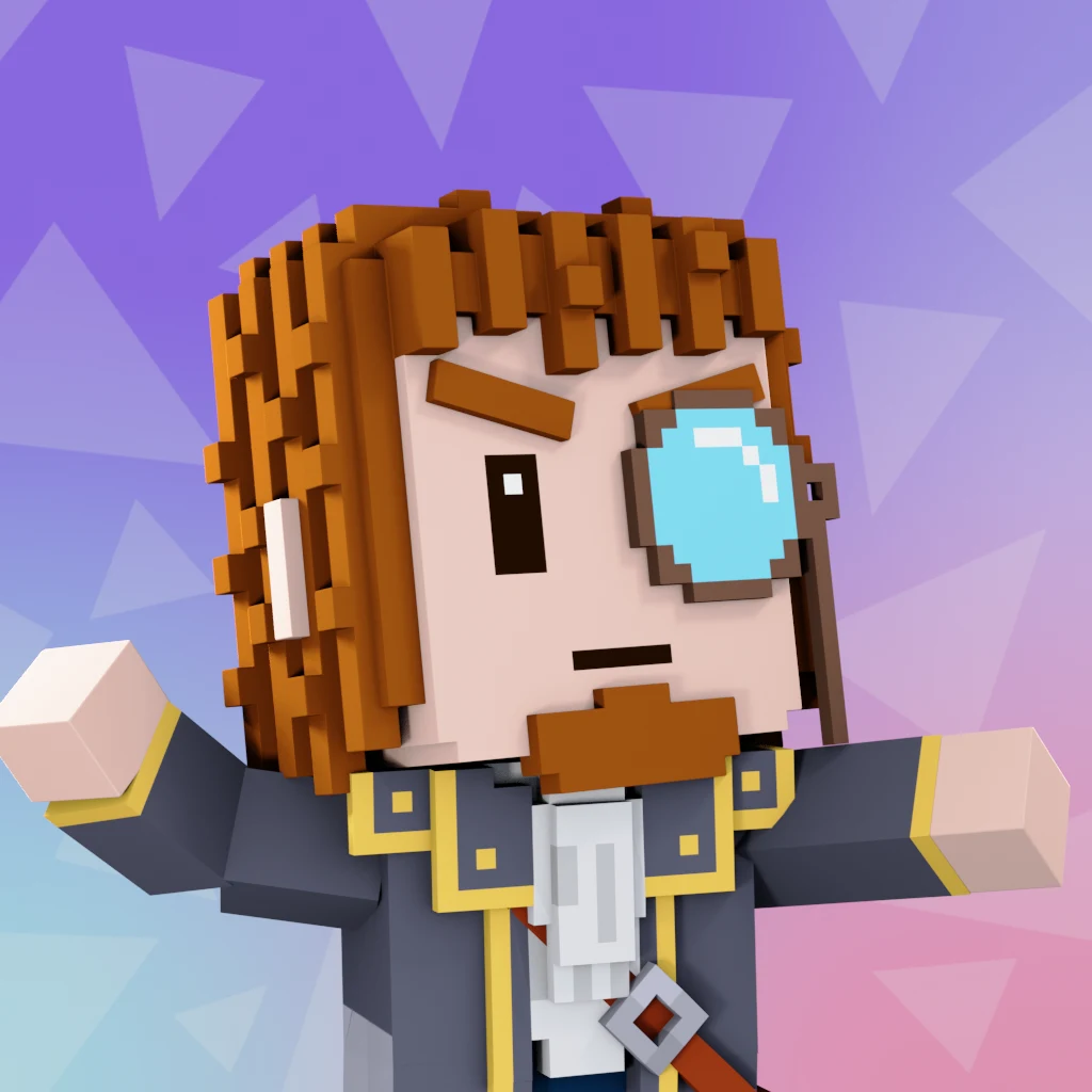 Pirate #700 voxel render
