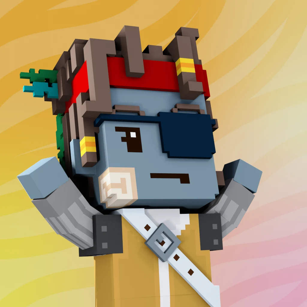 Pirate #7000 voxel render