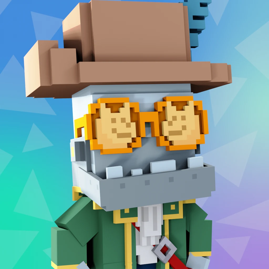 Pirate #7001 voxel render