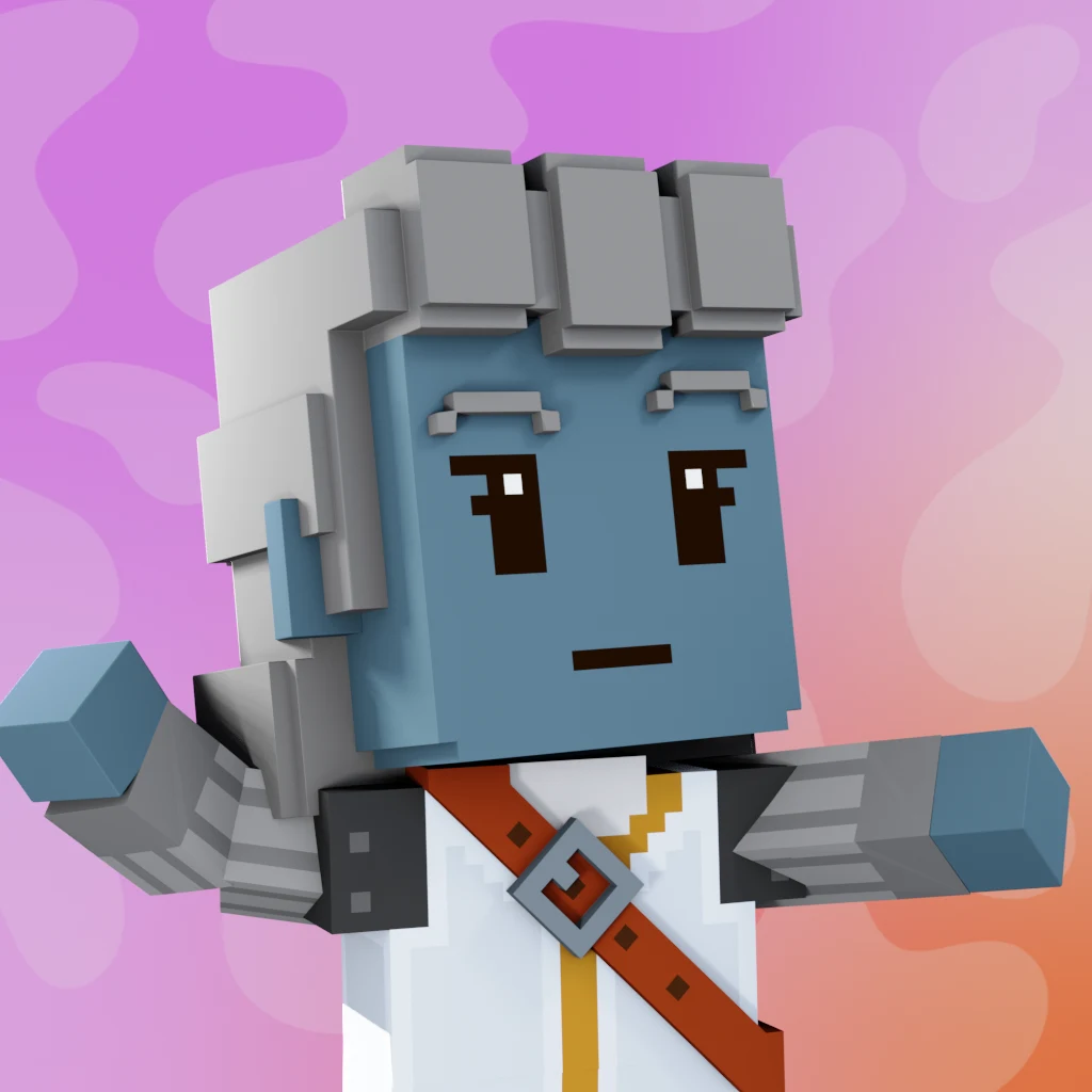 Pirate #7002 voxel render