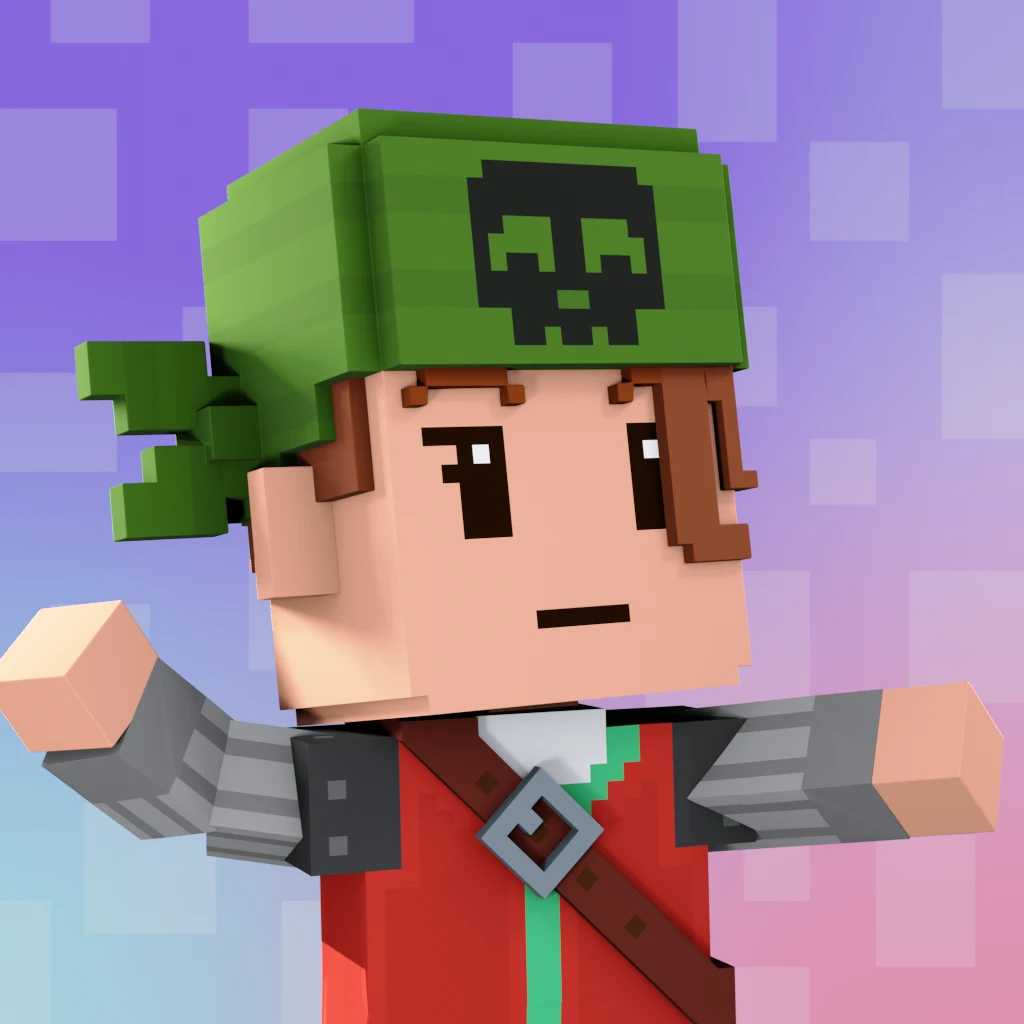 Pirate #7004 voxel render