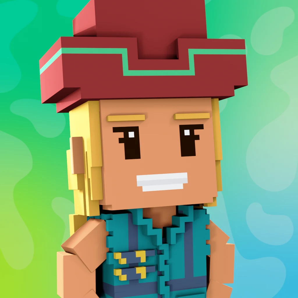 Pirate #7011 voxel render
