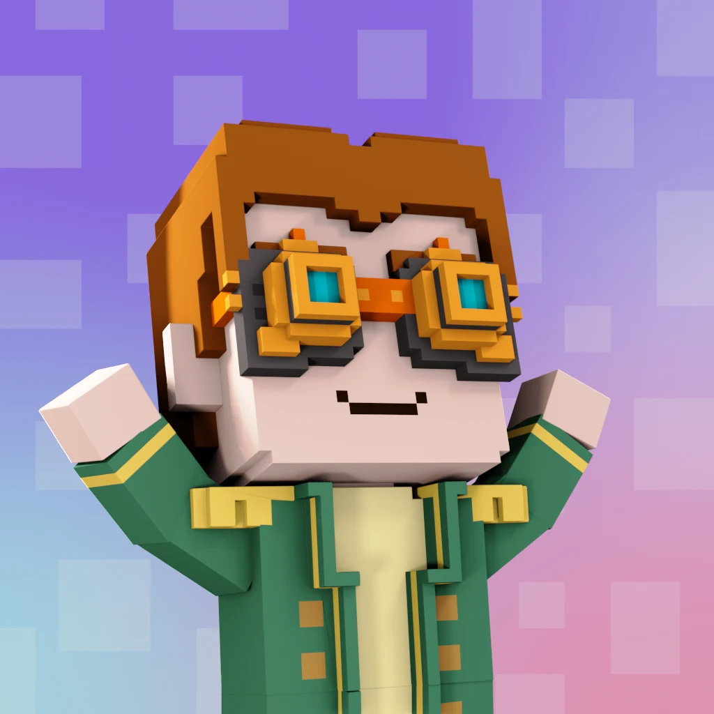 Pirate #7012 voxel render