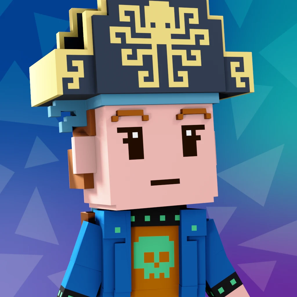 Pirate #7016 voxel render