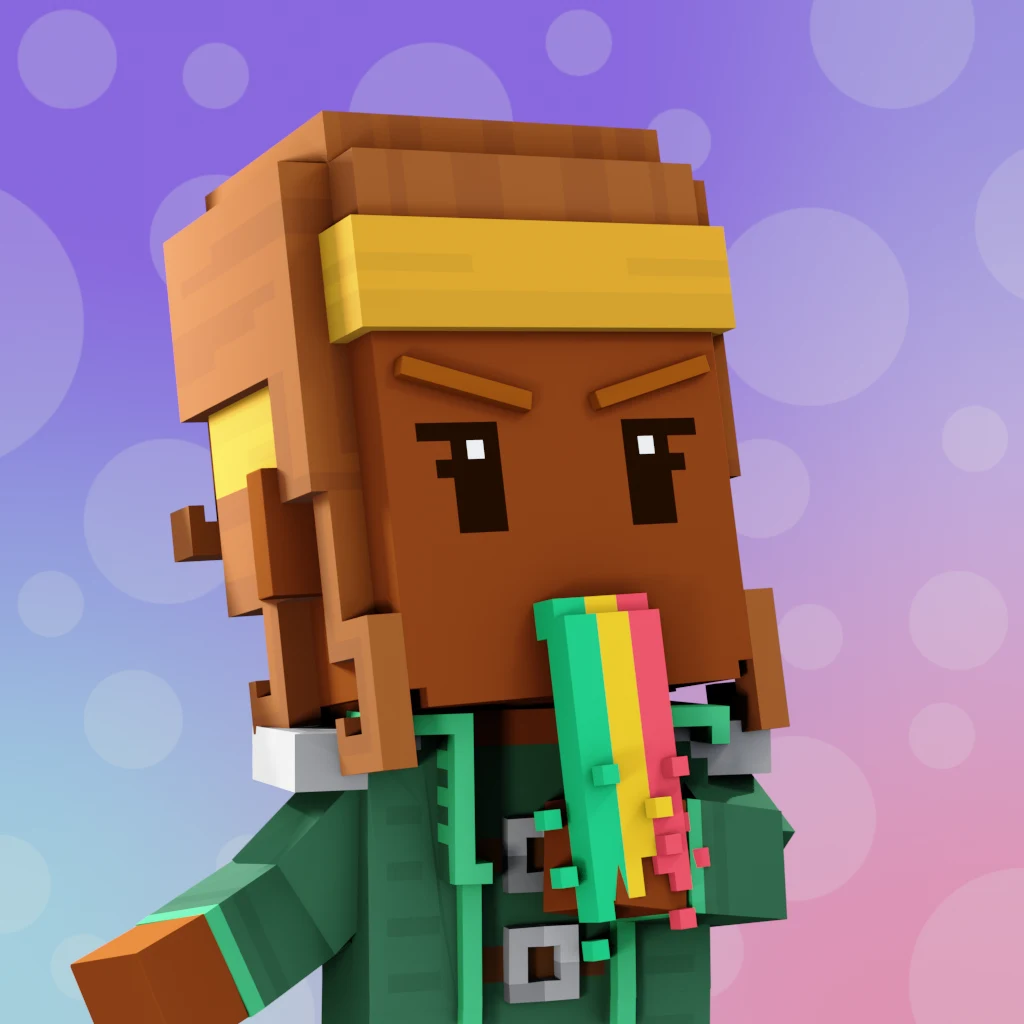 Pirate #7017 voxel render