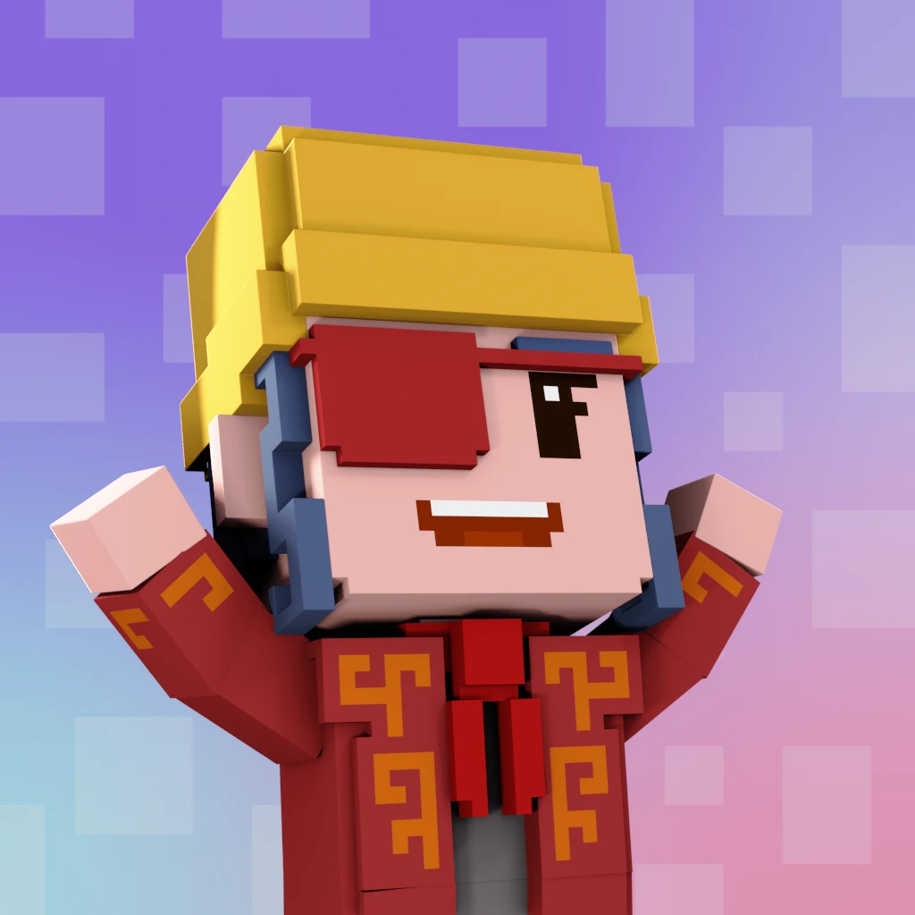 Pirate #7020 voxel render