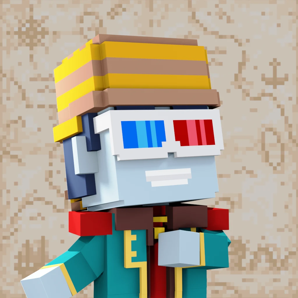 Pirate #7022 voxel render
