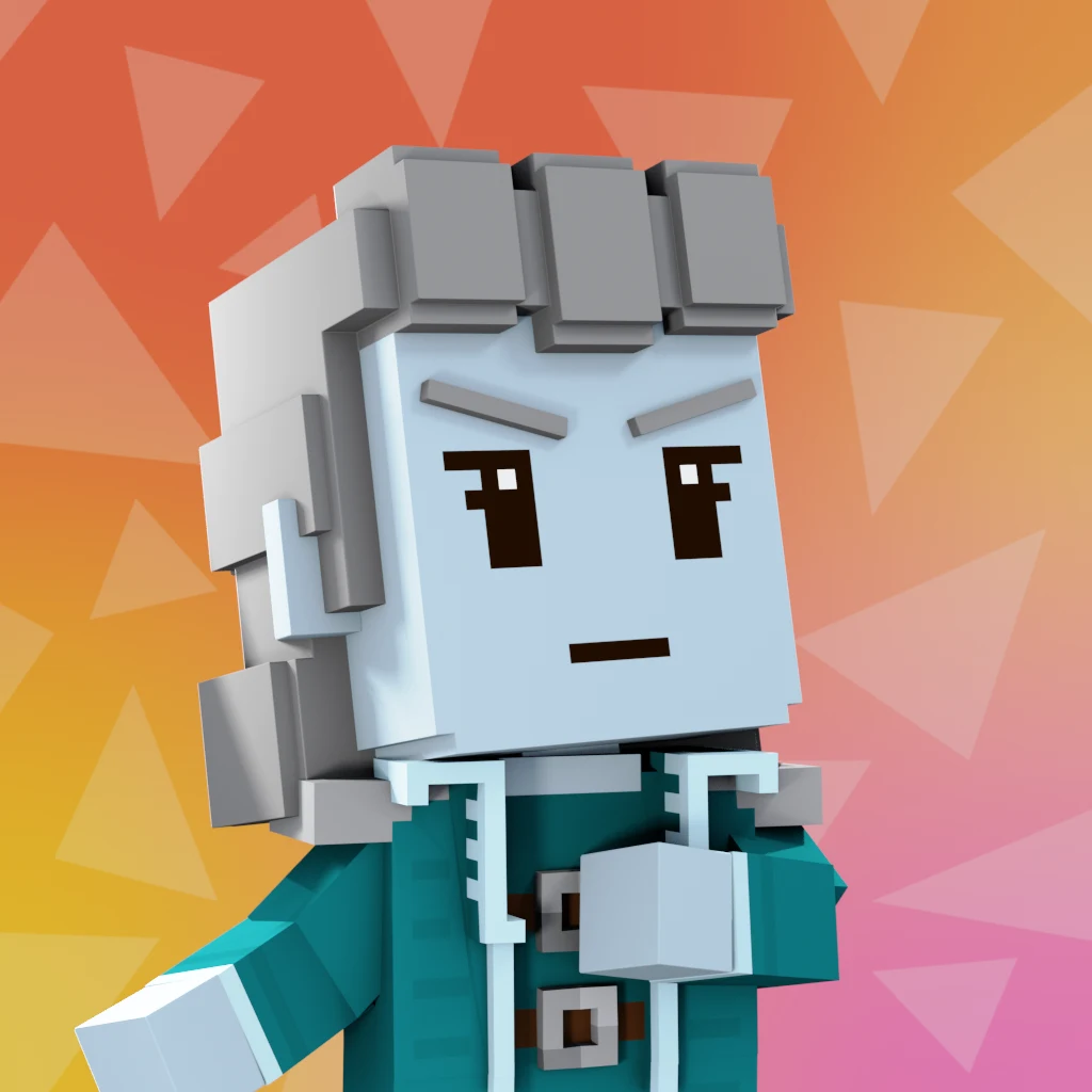 Pirate #7023 voxel render