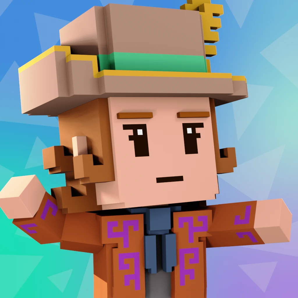 Pirate #7028 voxel render
