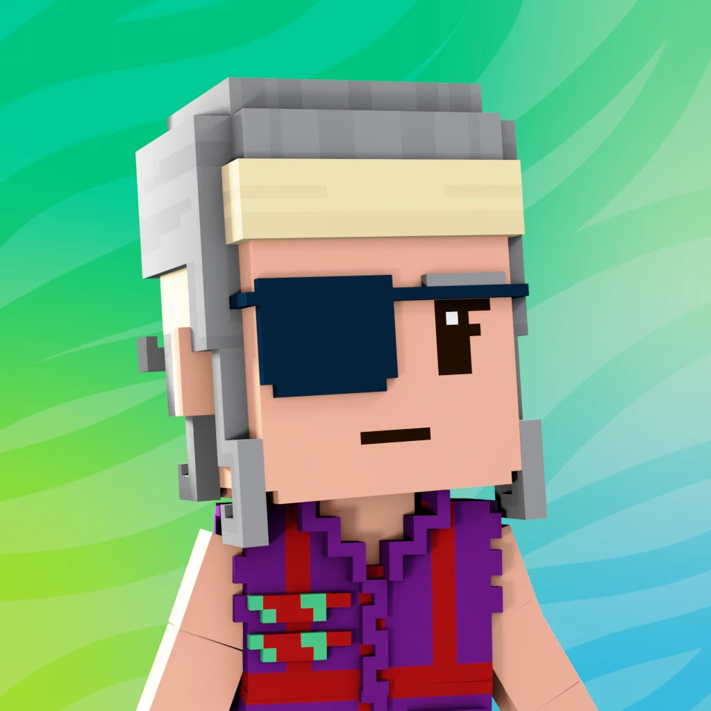 Pirate #7029 voxel render