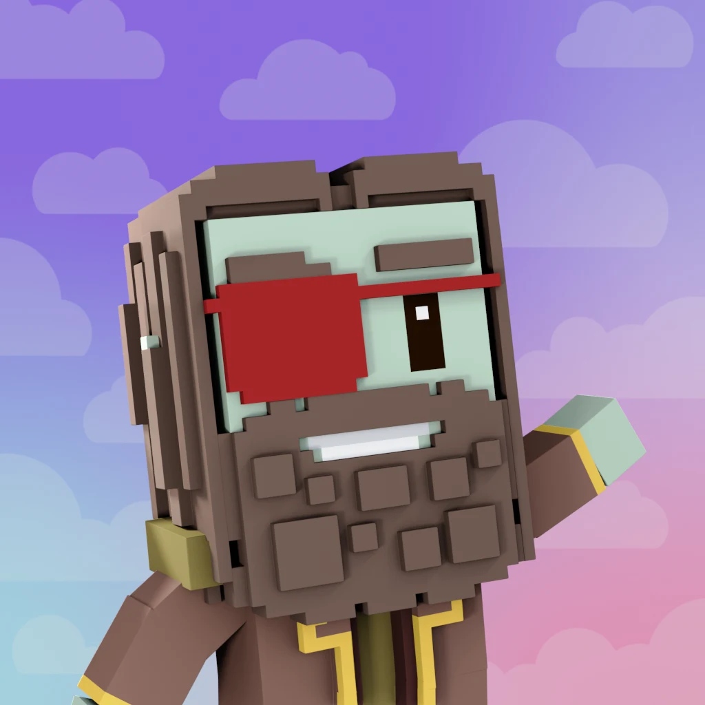 Pirate #7030 voxel render