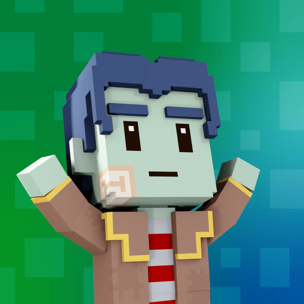 Pirate #7035 voxel render