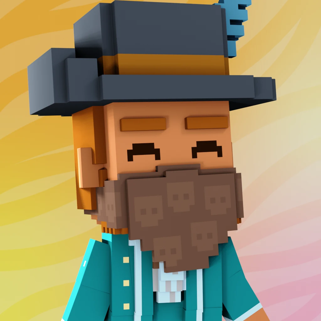 Pirate #7040 voxel render