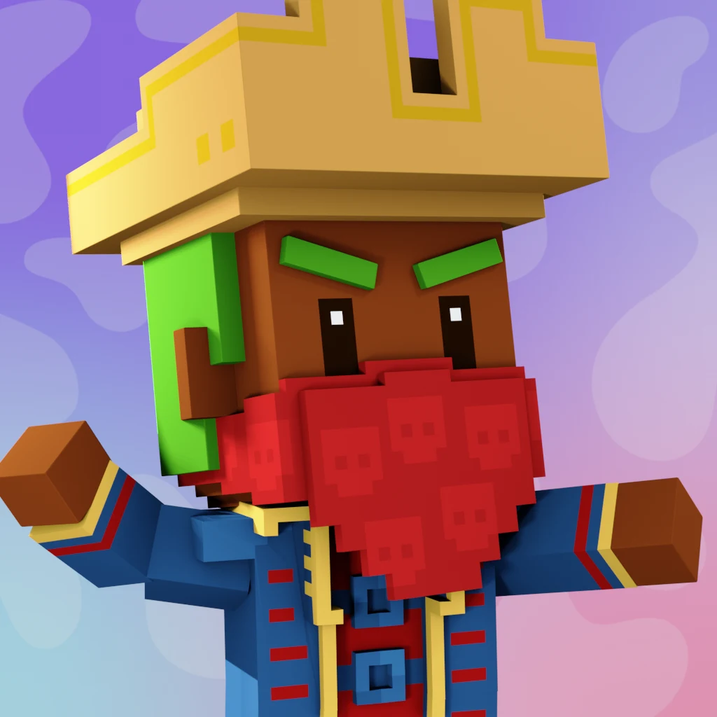 Pirate #7041 voxel render