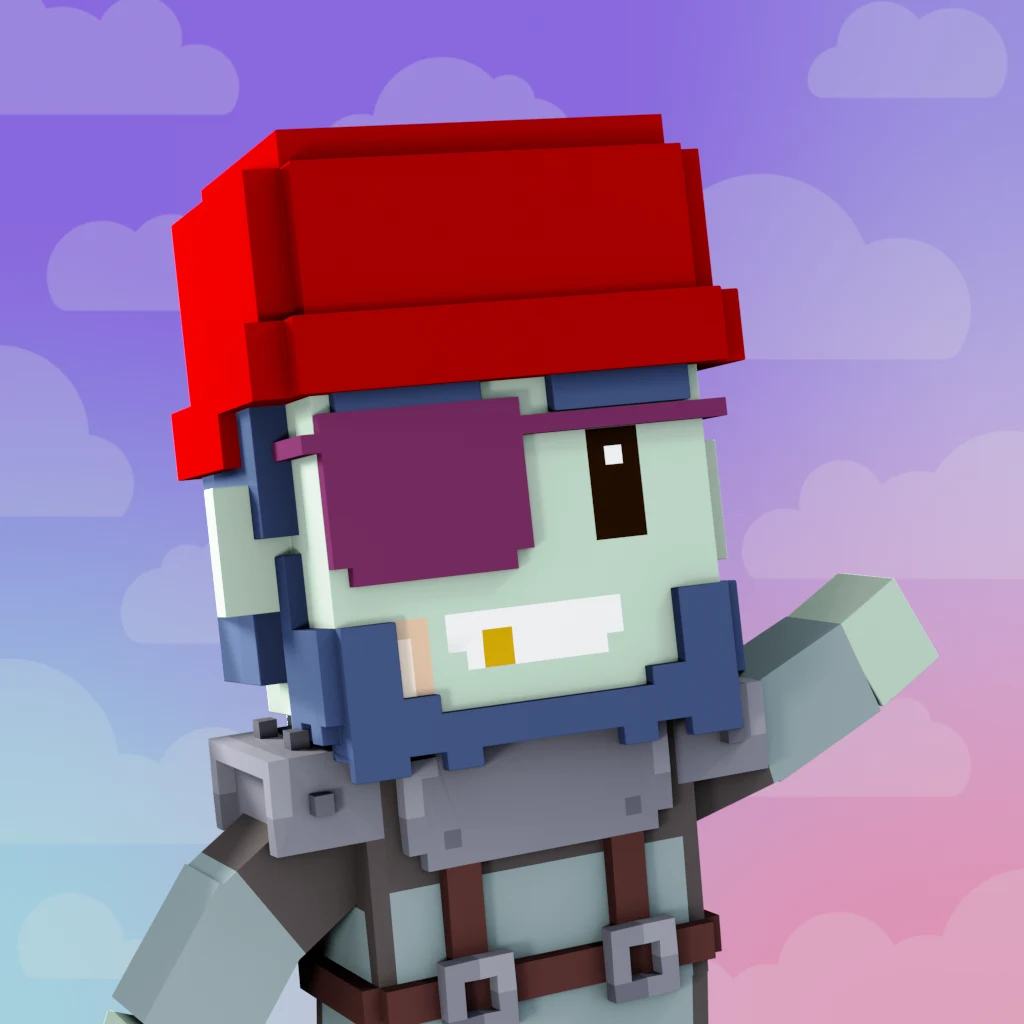Pirate #7042 voxel render