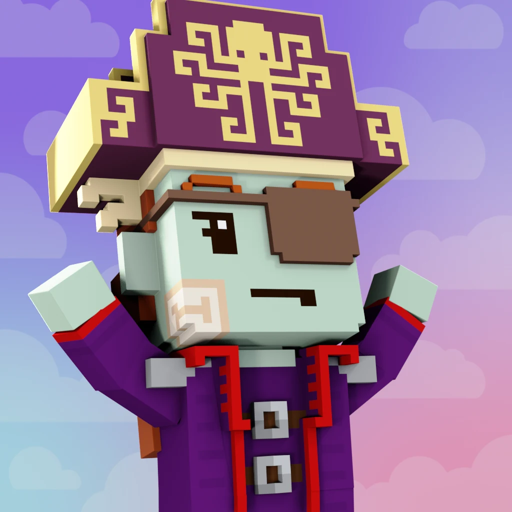 Pirate #7044 voxel render