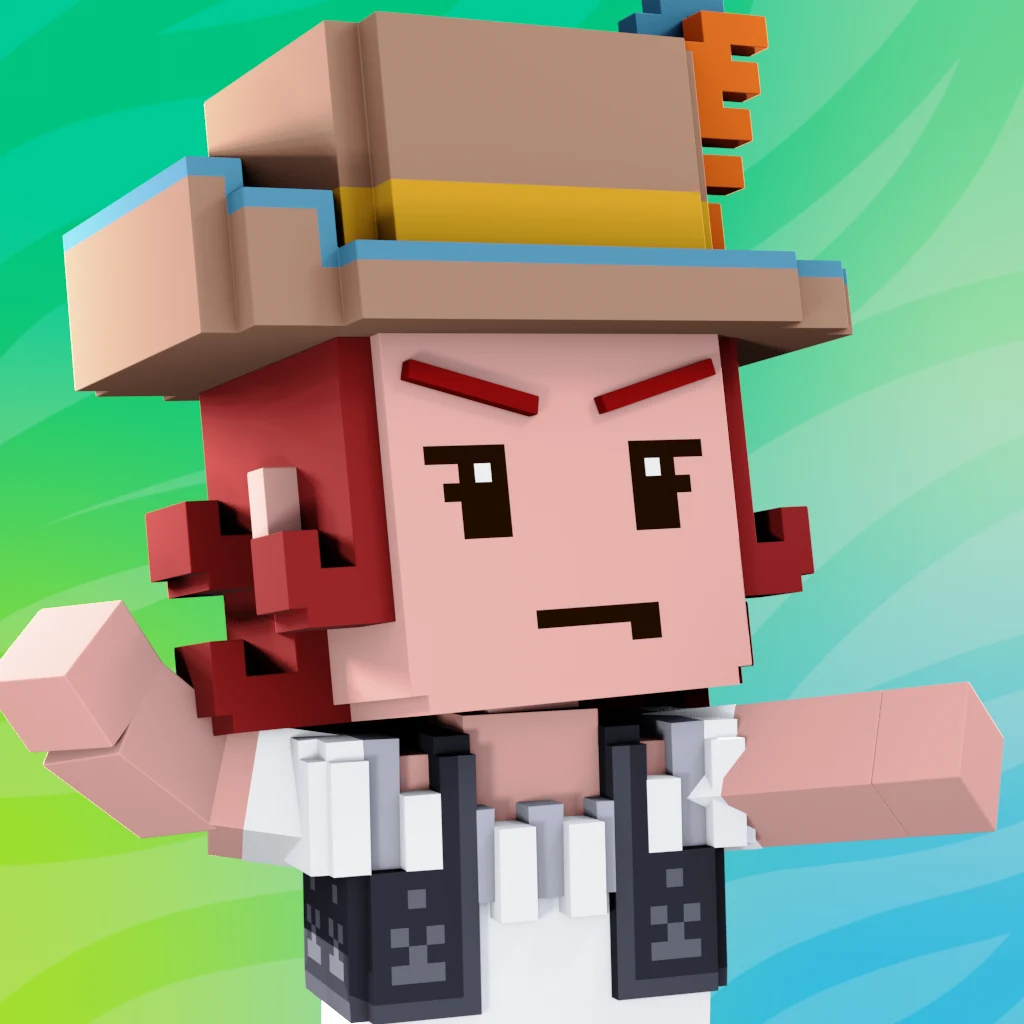 Pirate #7048 voxel render