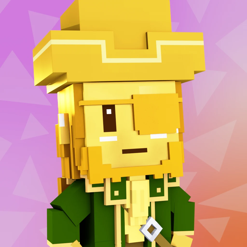 Pirate #7049 voxel render