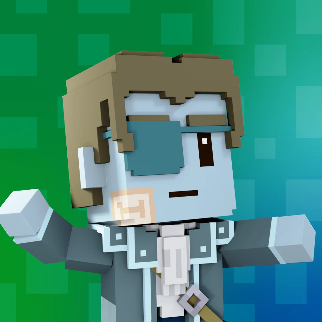 Pirate #7055 voxel render